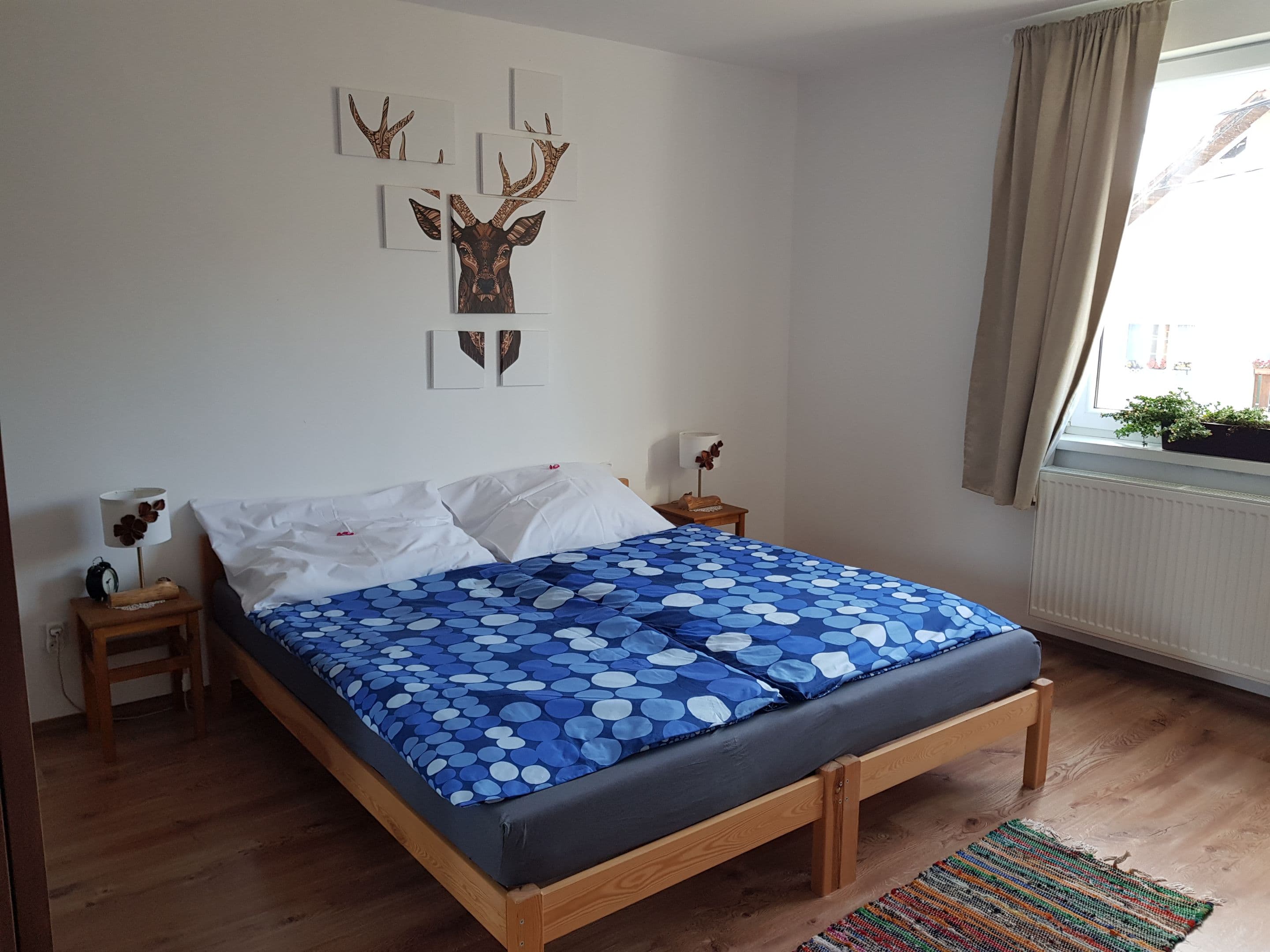 Spálňa apartmánu pre 3 až 4 osoby v Chyžke